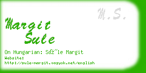 margit sule business card